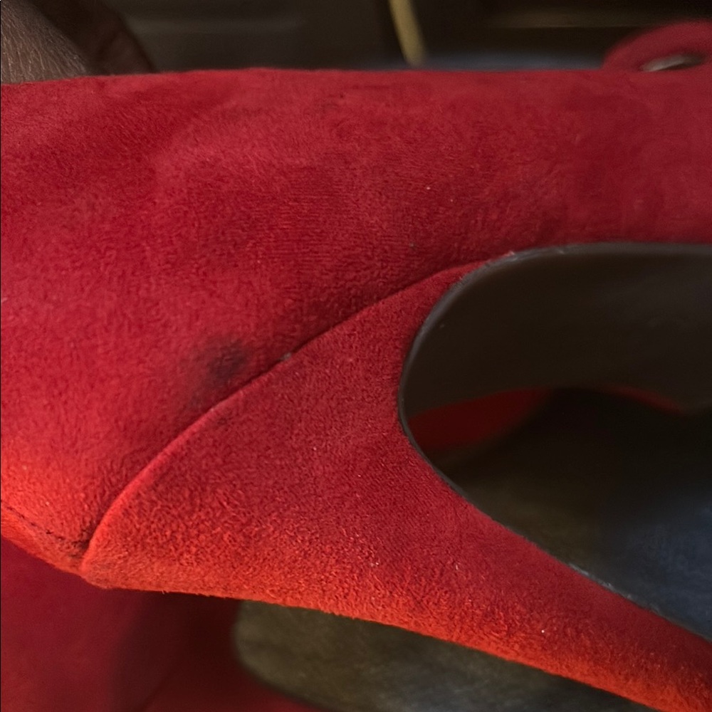 NWOB Jessica Simpson Bold Red Heels- size 7 - Picture 5 of 7